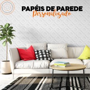 Papel de Parede Personalizado Vinil Adesivo Fosco 120g m2 Impressão somente frente colorida - 4x0 Sem Revestimento Refile 