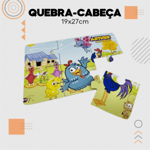 Quebra-Cabeça - 19x27cm Sem Informação 19x27cm Impressão somente frente colorida - 4x0 Sem Revestimento Sem Acabamento 